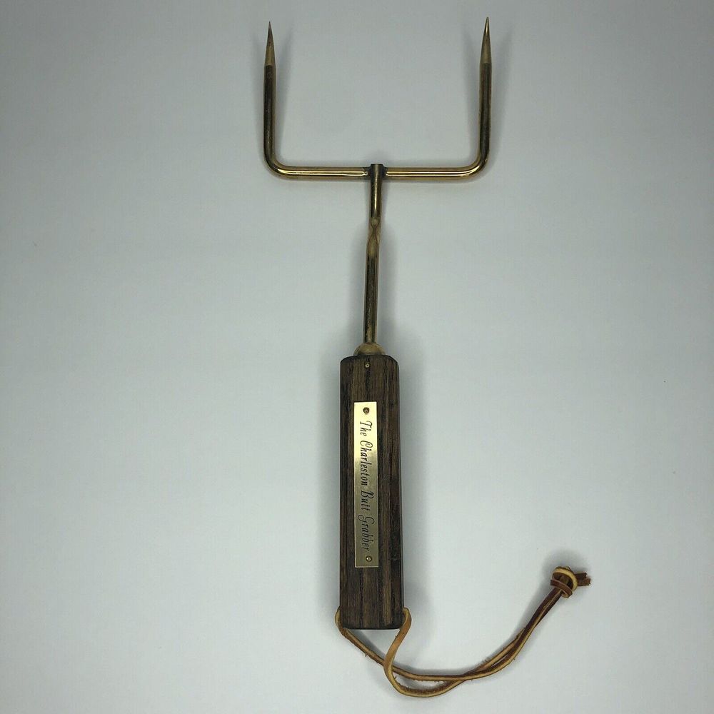 The Charleston Butt‎ Grabber BBQ Meat Fork Untensil Wood Handle